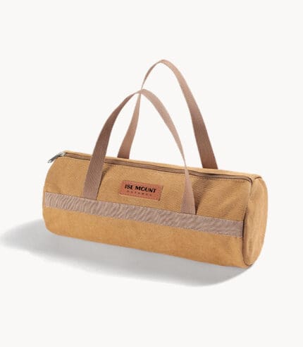 Hand-held floor nail cylindrical bag