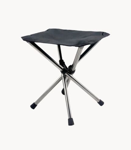 Portable telescopic folding stool
