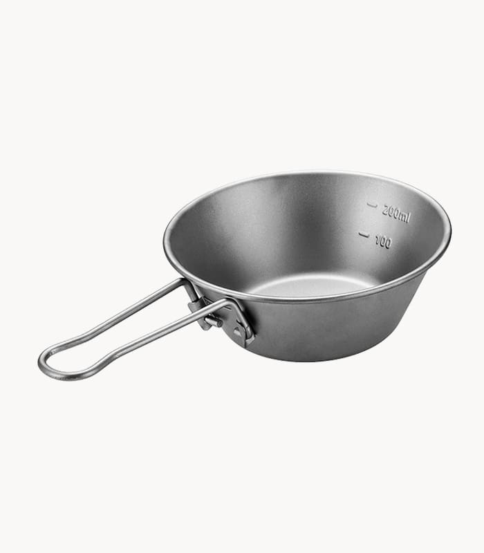 Pure titanium outdoor snow pull bowl